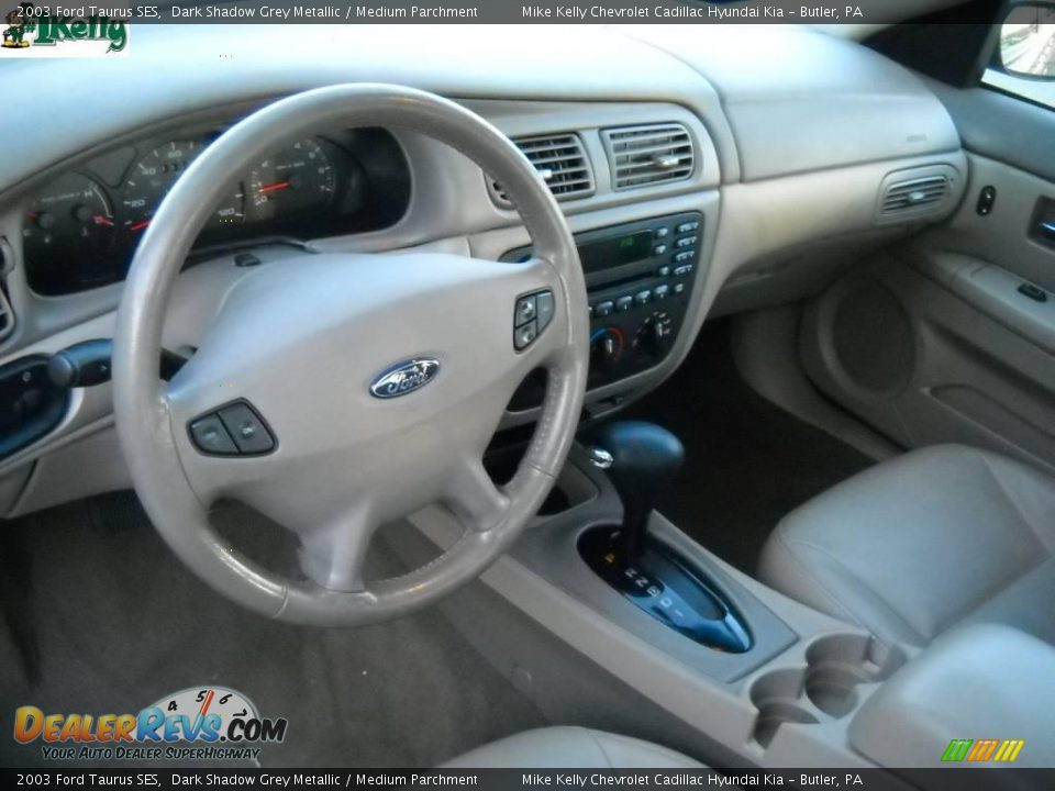 2003 Ford Taurus SES Dark Shadow Grey Metallic / Medium Parchment Photo #8