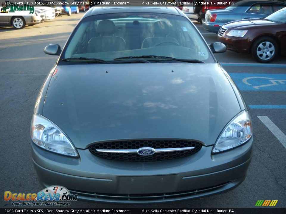 2003 Ford Taurus SES Dark Shadow Grey Metallic / Medium Parchment Photo #16
