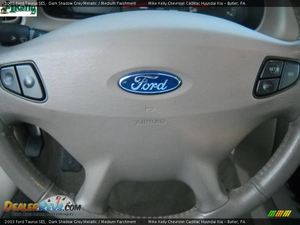 2003 Ford Taurus SES Dark Shadow Grey Metallic / Medium Parchment Photo #19