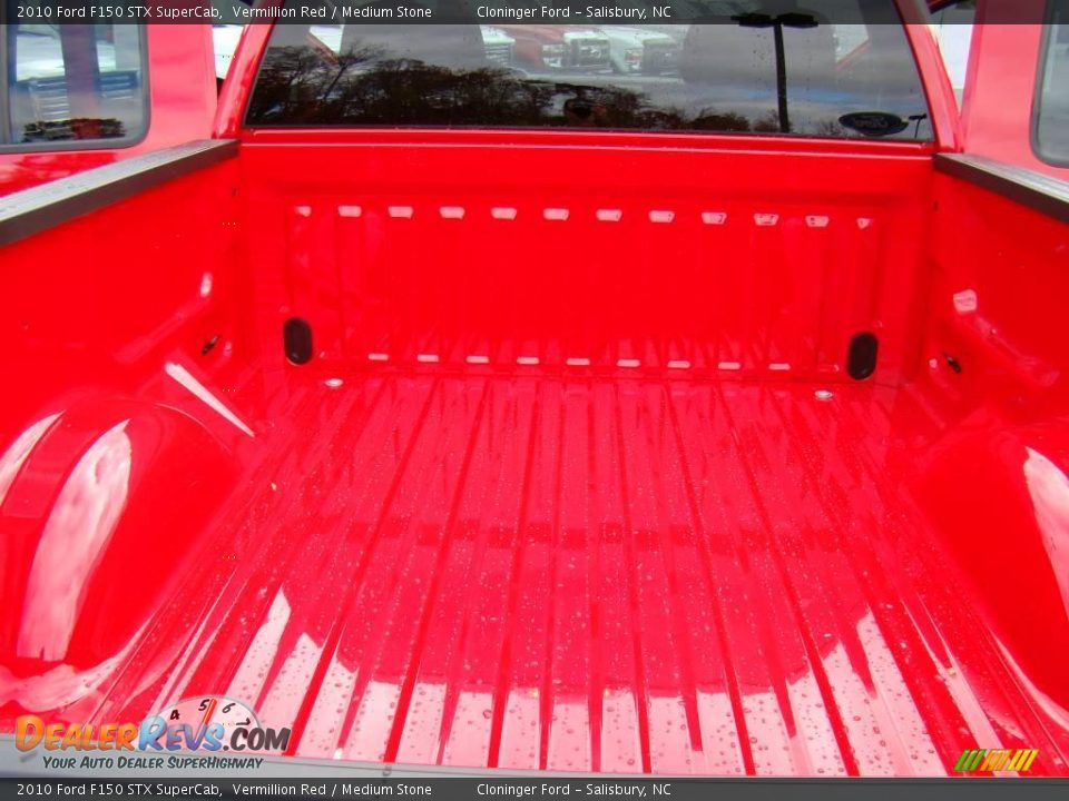 2010 Ford F150 STX SuperCab Vermillion Red / Medium Stone Photo #10
