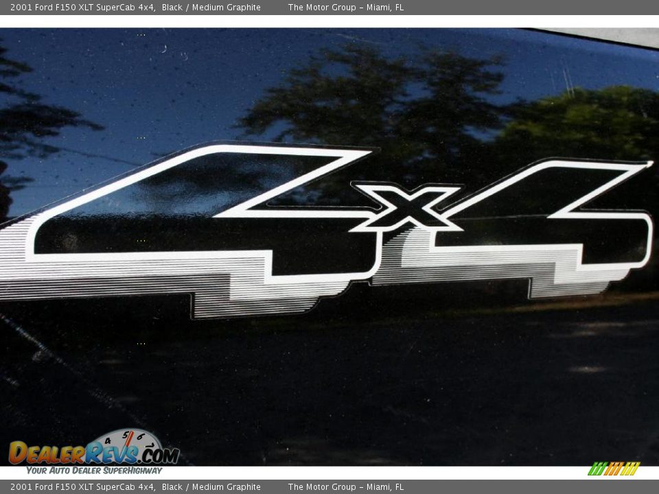 2001 Ford F150 XLT SuperCab 4x4 Black / Medium Graphite Photo #21