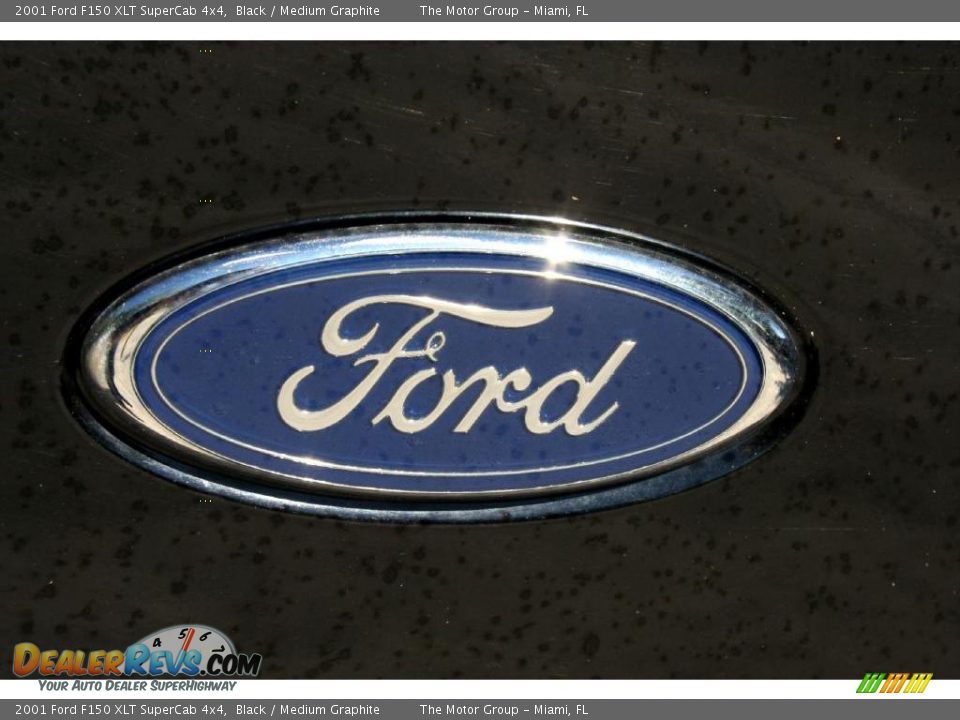 2001 Ford F150 XLT SuperCab 4x4 Black / Medium Graphite Photo #23