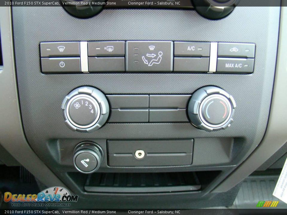 2010 Ford F150 STX SuperCab Vermillion Red / Medium Stone Photo #23