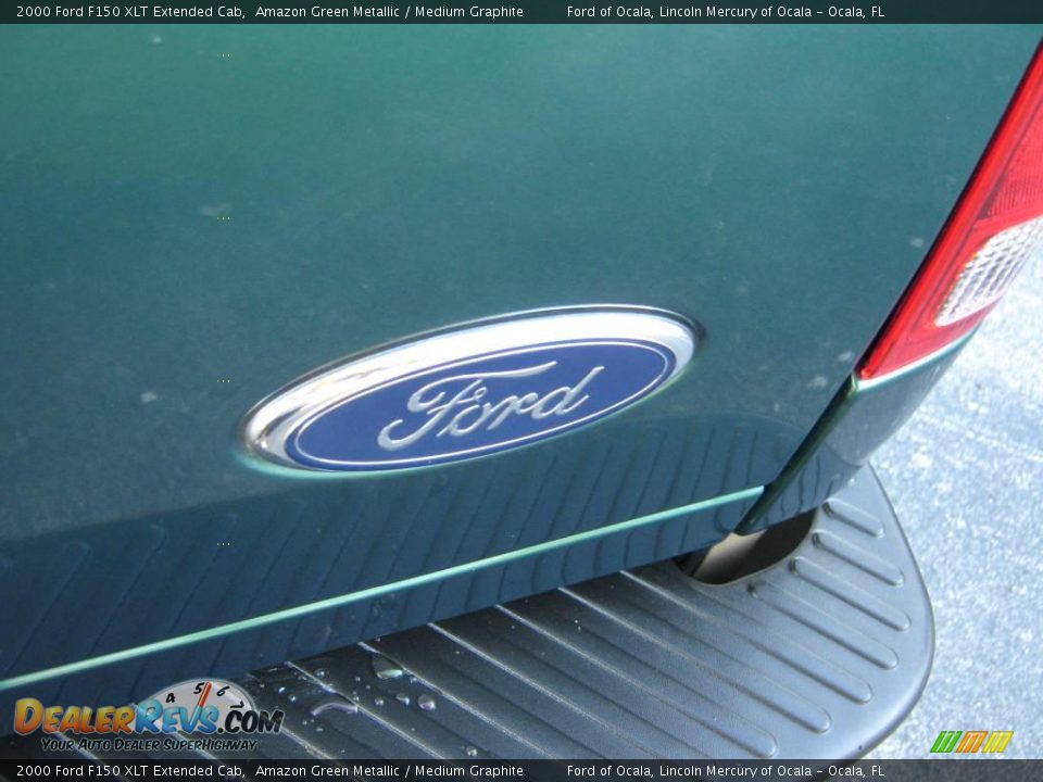 2000 Ford F150 XLT Extended Cab Amazon Green Metallic / Medium Graphite Photo #11