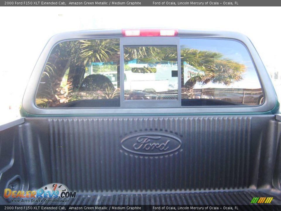 2000 Ford F150 XLT Extended Cab Amazon Green Metallic / Medium Graphite Photo #25