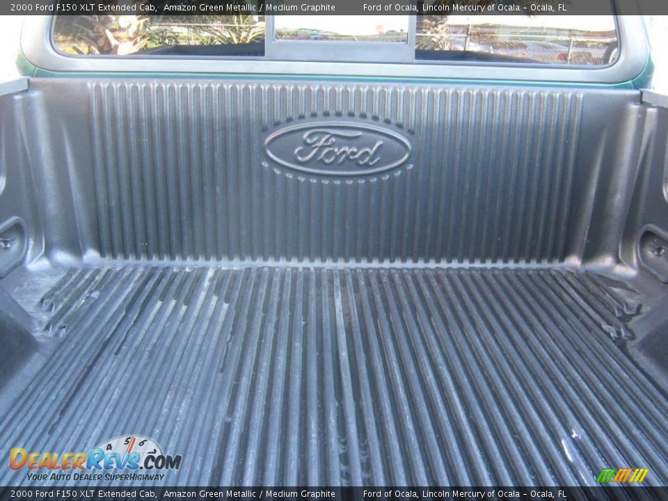 2000 Ford F150 XLT Extended Cab Amazon Green Metallic / Medium Graphite Photo #26