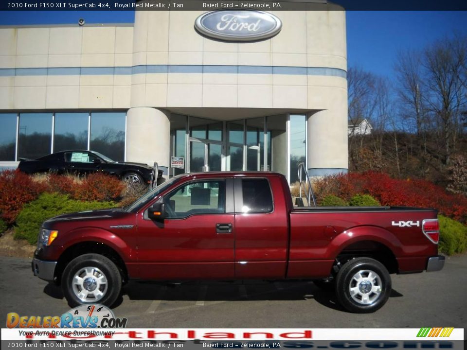 2010 Ford F150 XLT SuperCab 4x4 Royal Red Metallic / Tan Photo #1
