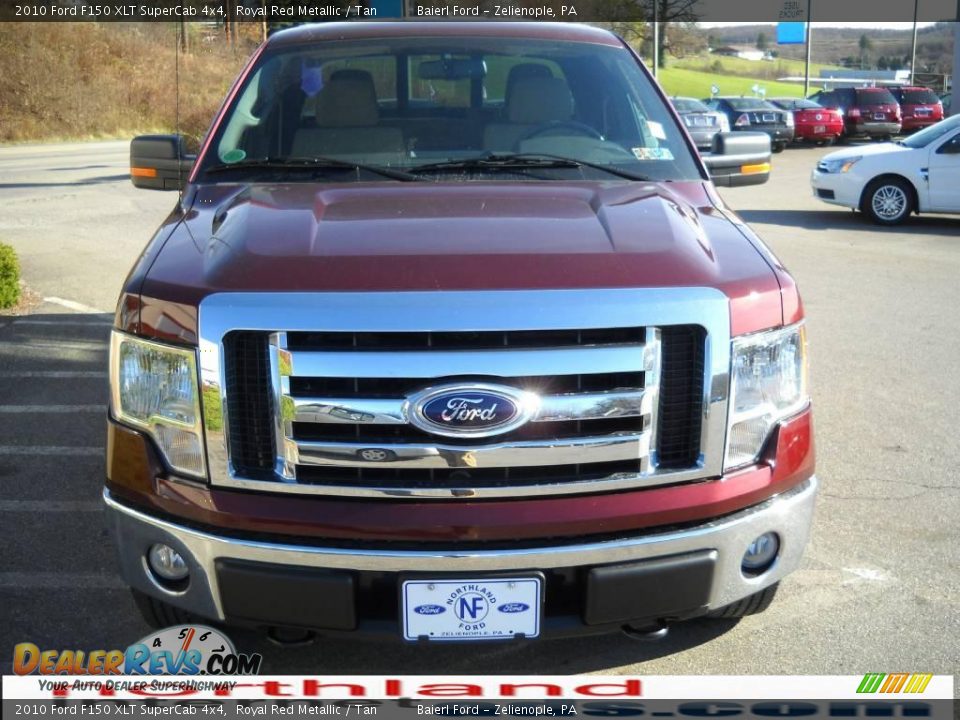 2010 Ford F150 XLT SuperCab 4x4 Royal Red Metallic / Tan Photo #3