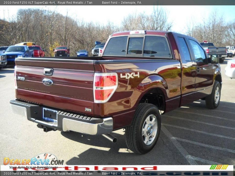 2010 Ford F150 XLT SuperCab 4x4 Royal Red Metallic / Tan Photo #6