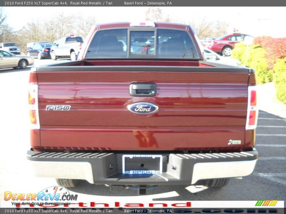 2010 Ford F150 XLT SuperCab 4x4 Royal Red Metallic / Tan Photo #7