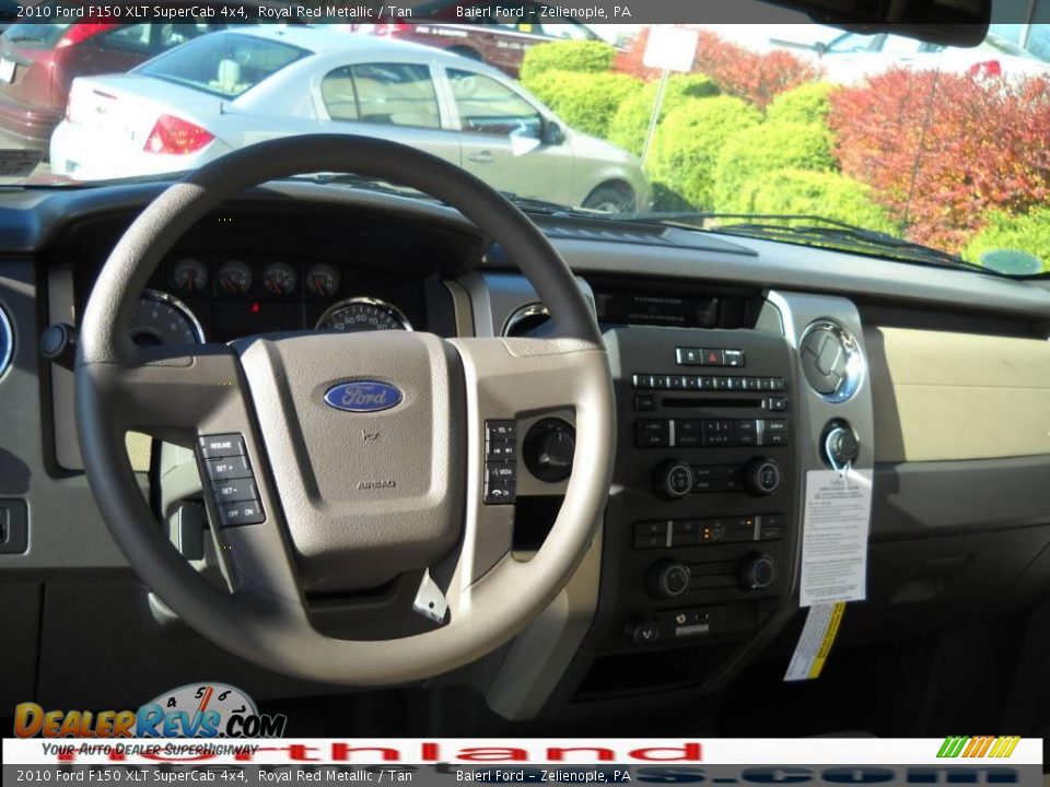 2010 Ford F150 XLT SuperCab 4x4 Royal Red Metallic / Tan Photo #14