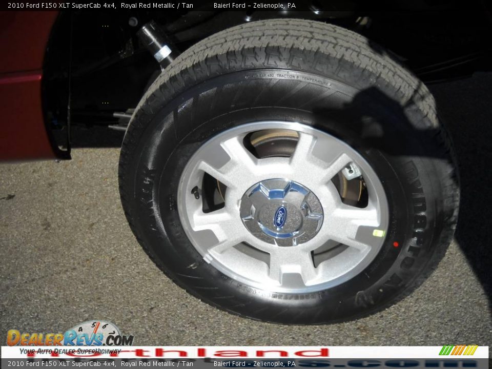 2010 Ford F150 XLT SuperCab 4x4 Royal Red Metallic / Tan Photo #16