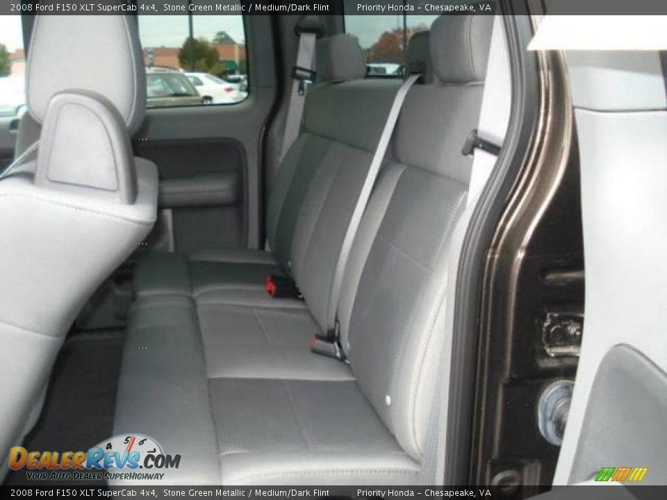 2008 Ford F150 XLT SuperCab 4x4 Stone Green Metallic / Medium/Dark Flint Photo #10