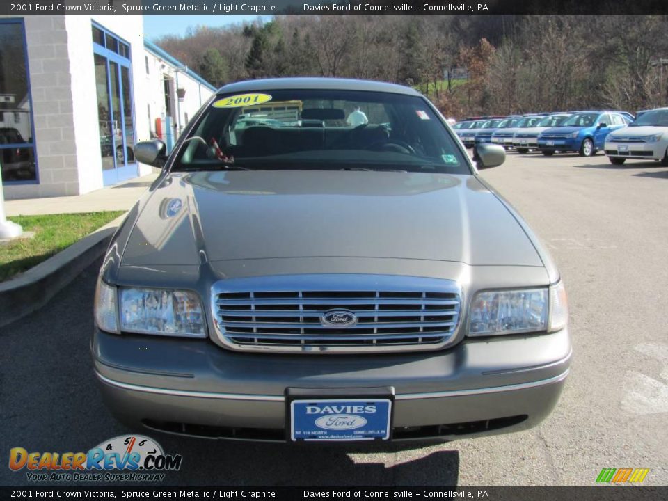 2001 Ford Crown Victoria Spruce Green Metallic / Light Graphite Photo #4