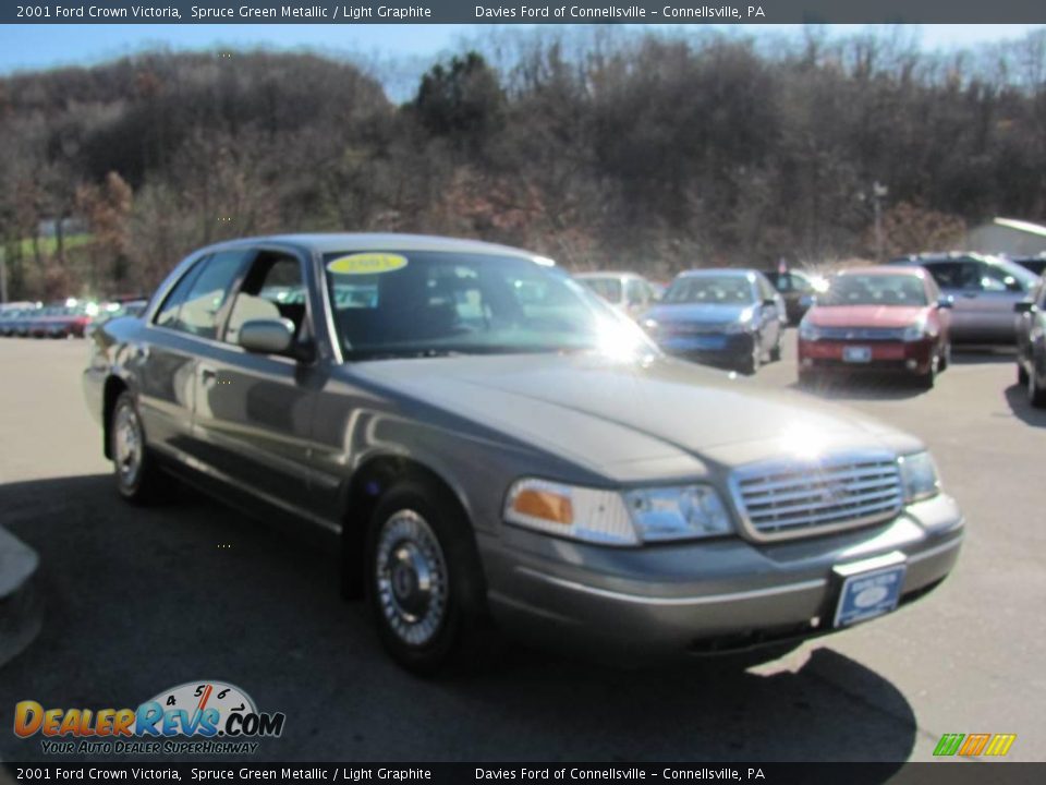 2001 Ford Crown Victoria Spruce Green Metallic / Light Graphite Photo #5