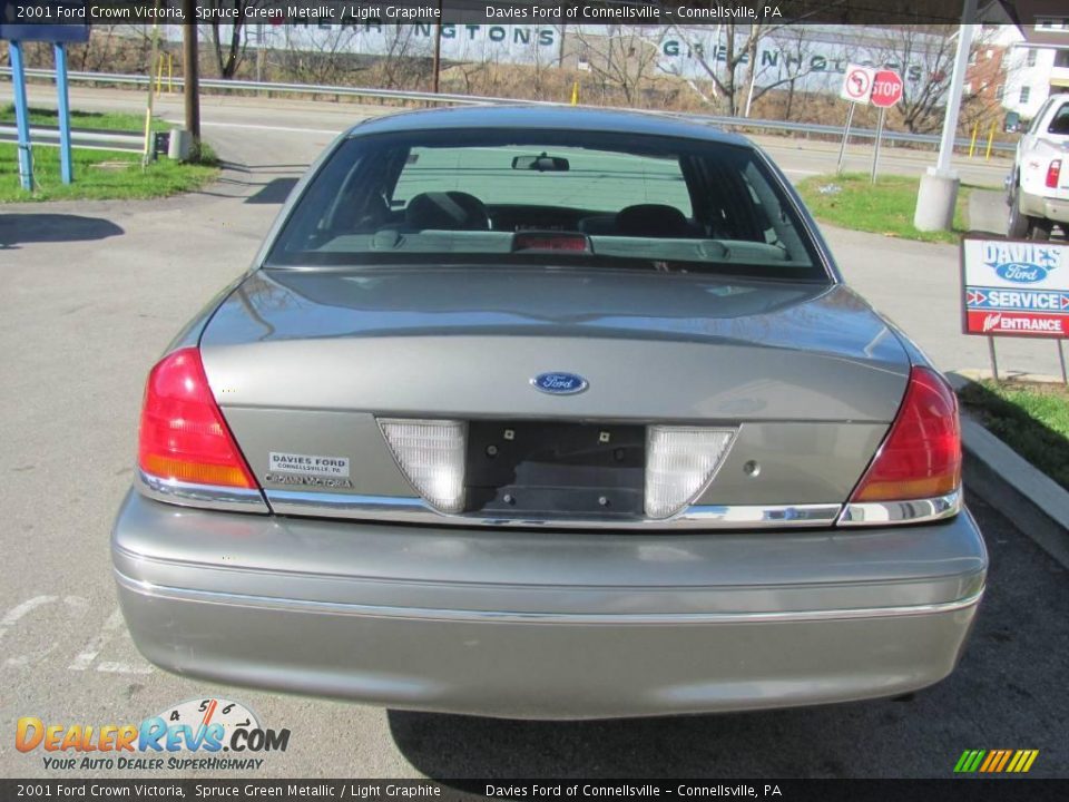 2001 Ford Crown Victoria Spruce Green Metallic / Light Graphite Photo #6