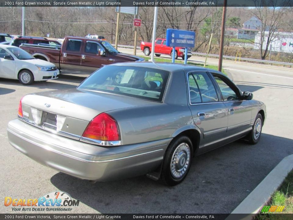 2001 Ford Crown Victoria Spruce Green Metallic / Light Graphite Photo #7