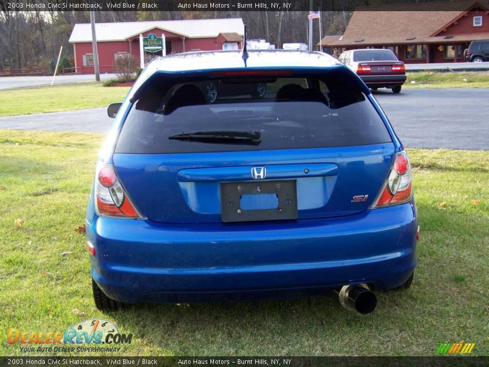 2003 Honda Civic Si Hatchback Vivid Blue / Black Photo 6