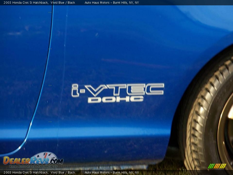 2003 Honda Civic Si Hatchback Vivid Blue / Black Photo #9