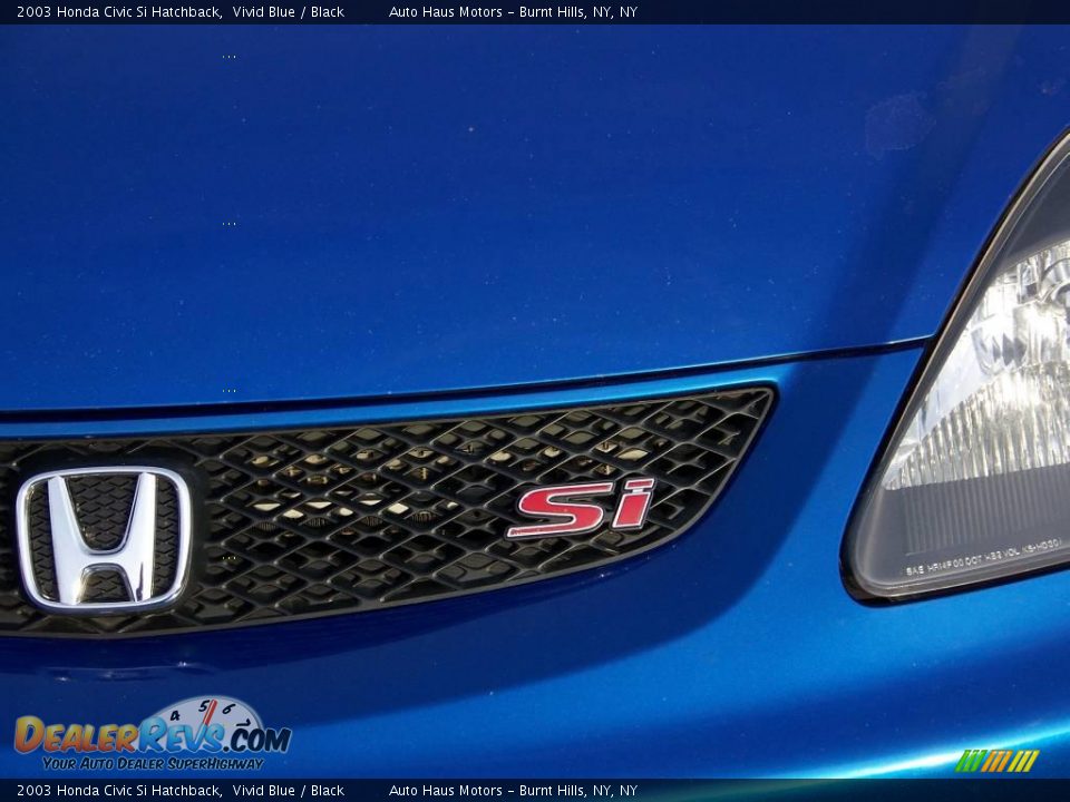 2003 Honda Civic Si Hatchback Vivid Blue / Black Photo #11