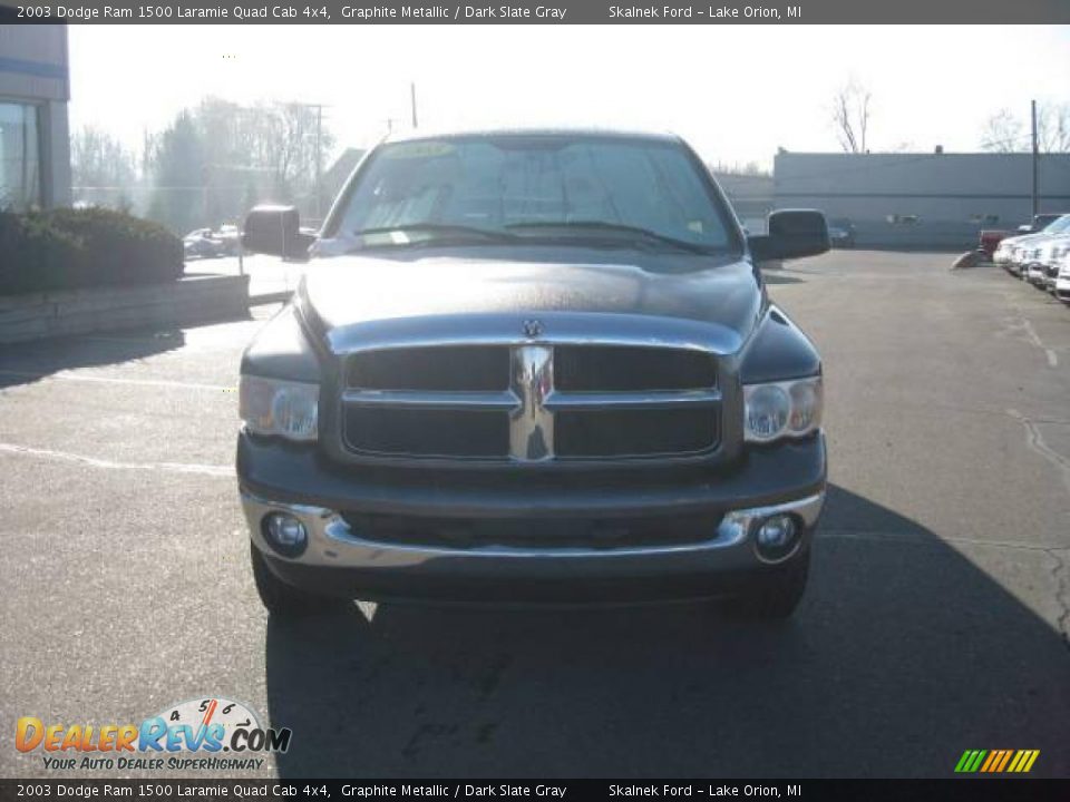 2003 Dodge Ram 1500 Laramie Quad Cab 4x4 Graphite Metallic / Dark Slate Gray Photo #4