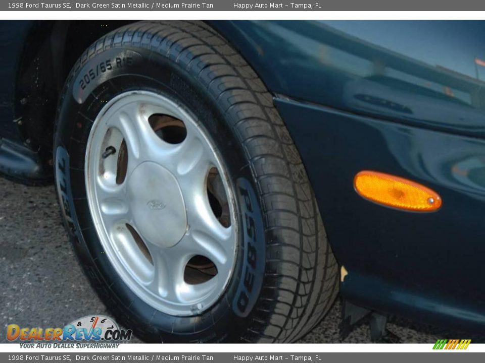 1998 Ford Taurus SE Dark Green Satin Metallic / Medium Prairie Tan Photo #20
