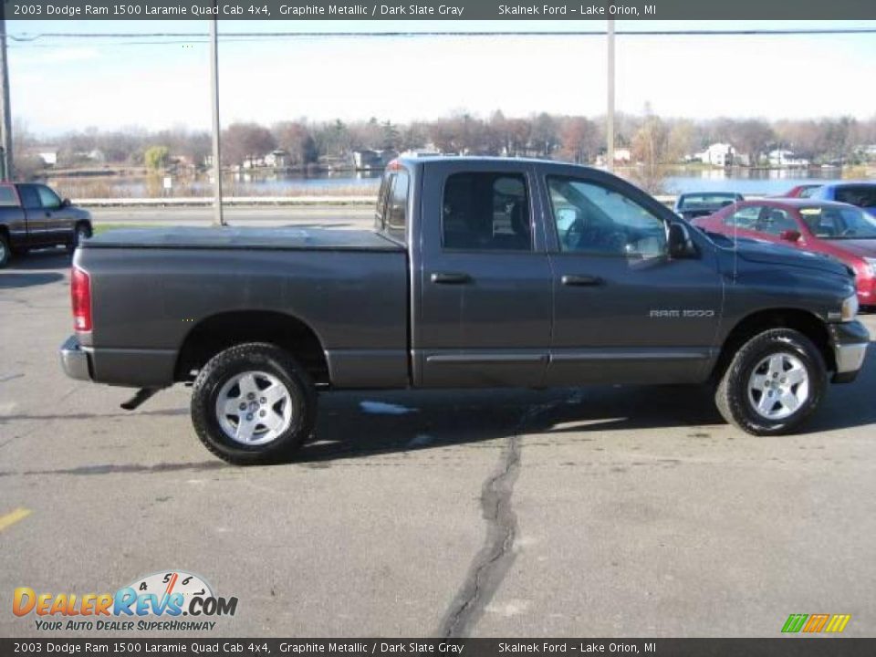 2003 Dodge Ram 1500 Laramie Quad Cab 4x4 Graphite Metallic / Dark Slate Gray Photo #7