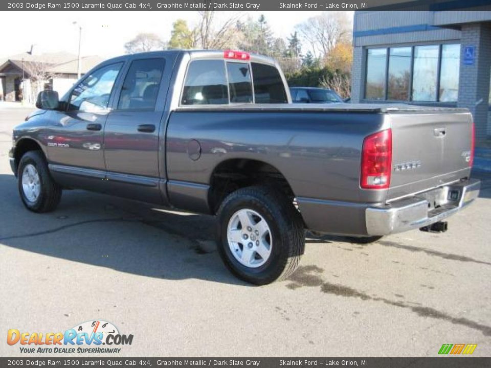 2003 Dodge Ram 1500 Laramie Quad Cab 4x4 Graphite Metallic / Dark Slate Gray Photo #13