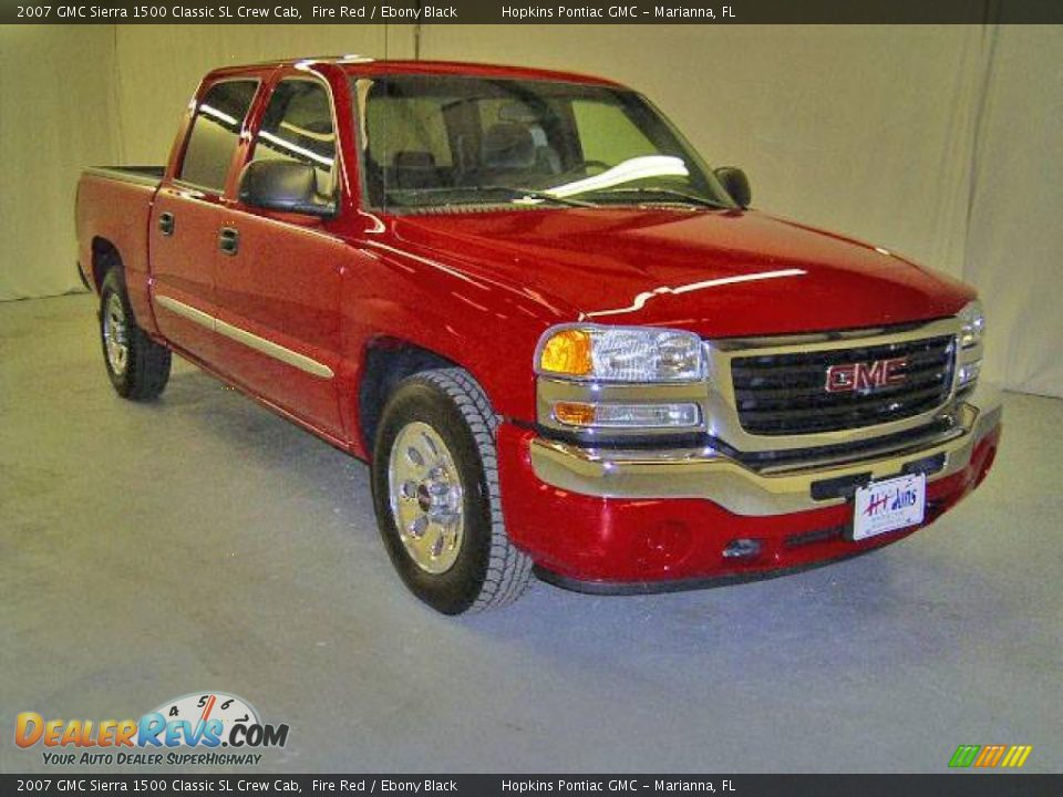 2007 GMC Sierra 1500 Classic SL Crew Cab Fire Red / Ebony Black Photo #2