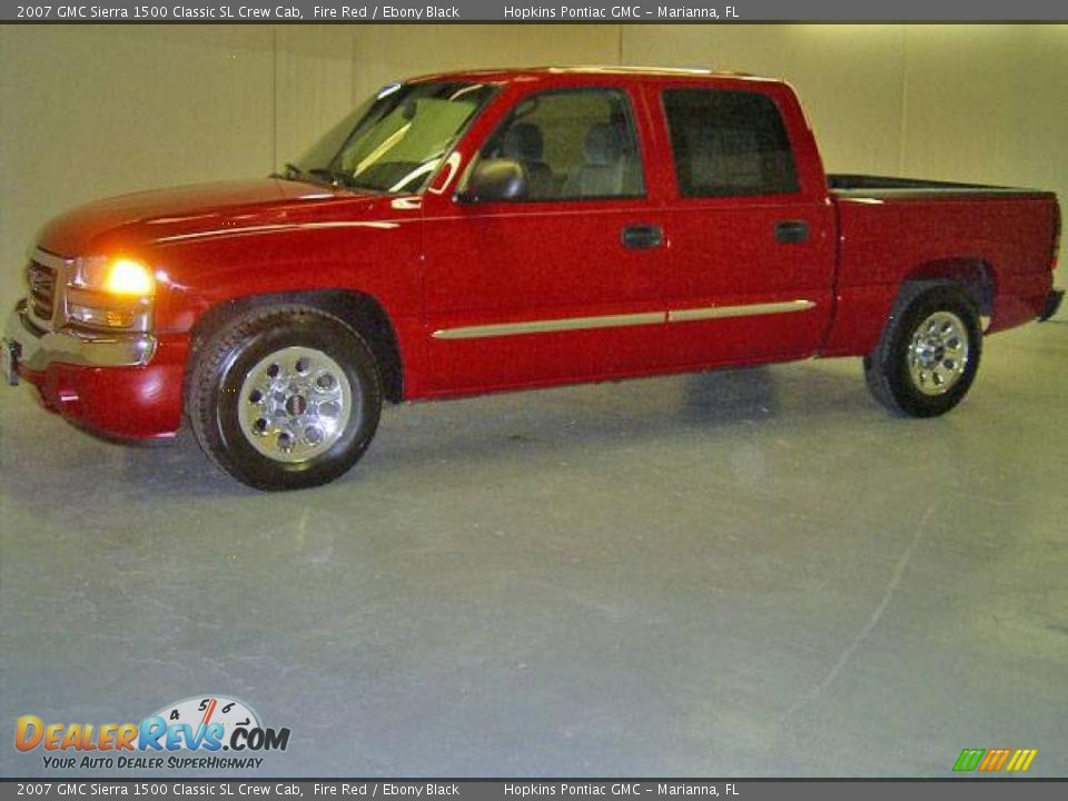 2007 GMC Sierra 1500 Classic SL Crew Cab Fire Red / Ebony Black Photo #6