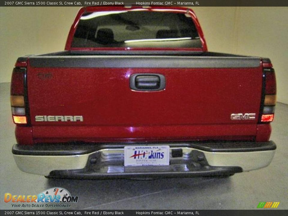 2007 GMC Sierra 1500 Classic SL Crew Cab Fire Red / Ebony Black Photo #7