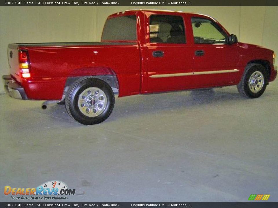 2007 GMC Sierra 1500 Classic SL Crew Cab Fire Red / Ebony Black Photo #8