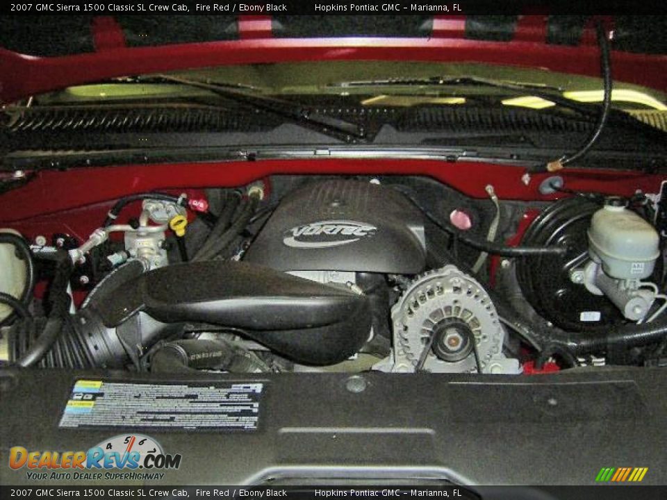2007 GMC Sierra 1500 Classic SL Crew Cab Fire Red / Ebony Black Photo #9