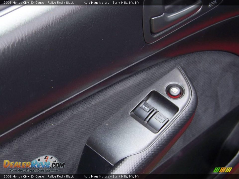 2003 Honda Civic EX Coupe Rallye Red / Black Photo #3