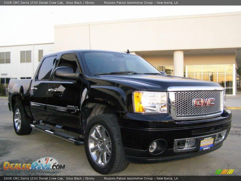 2008 GMC Sierra 1500 Denali Crew Cab Onyx Black / Ebony Photo #1