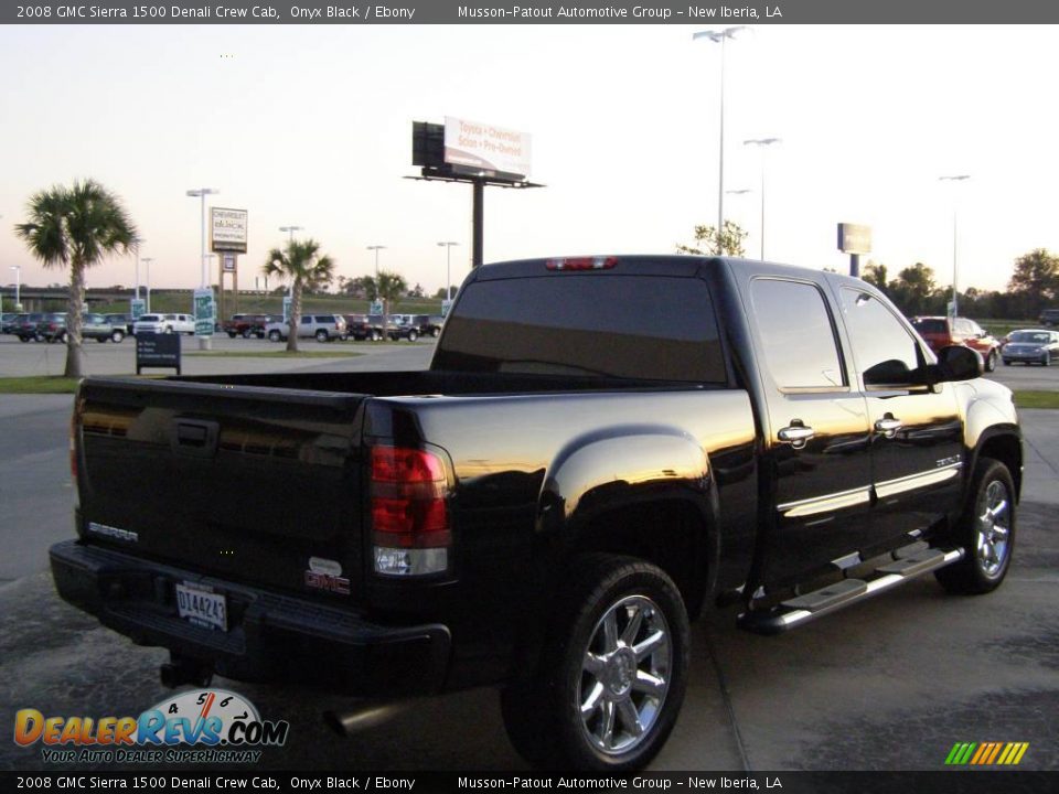 2008 GMC Sierra 1500 Denali Crew Cab Onyx Black / Ebony Photo #3