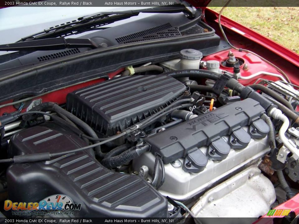 2003 Honda Civic EX Coupe Rallye Red / Black Photo #15