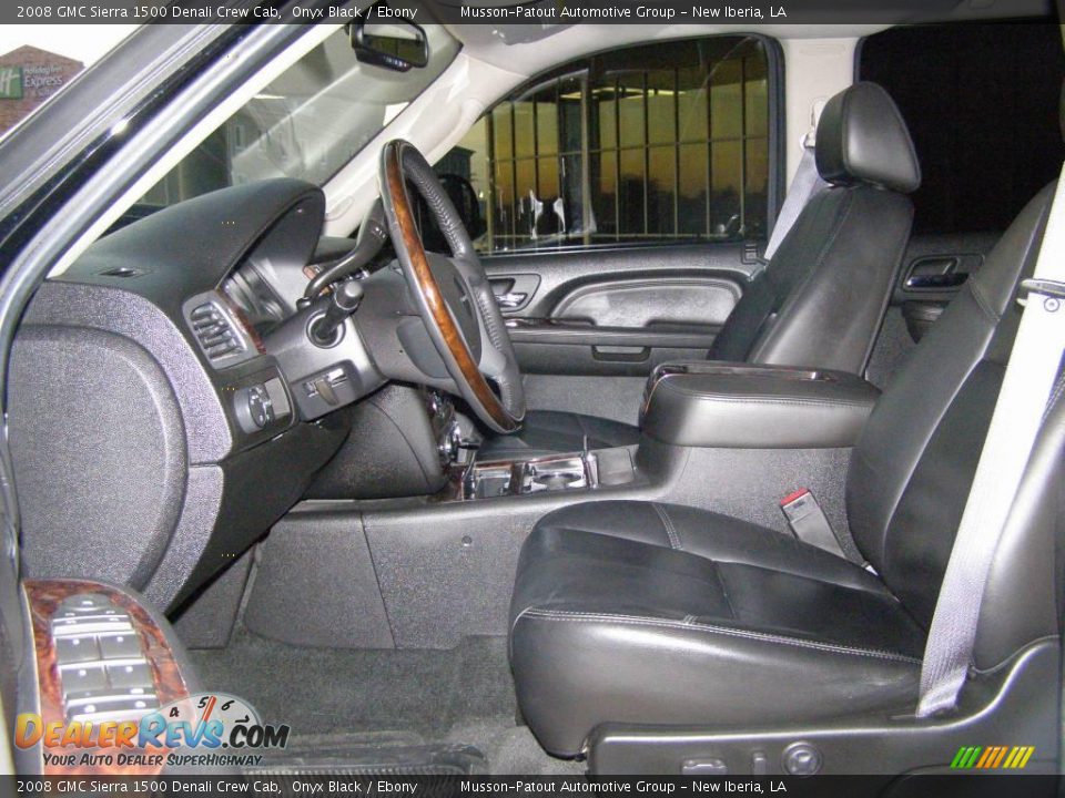 2008 GMC Sierra 1500 Denali Crew Cab Onyx Black / Ebony Photo #9
