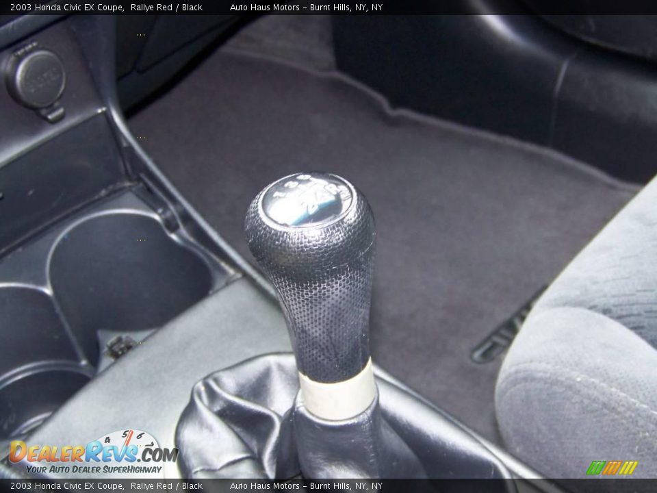 2003 Honda Civic EX Coupe Rallye Red / Black Photo #17