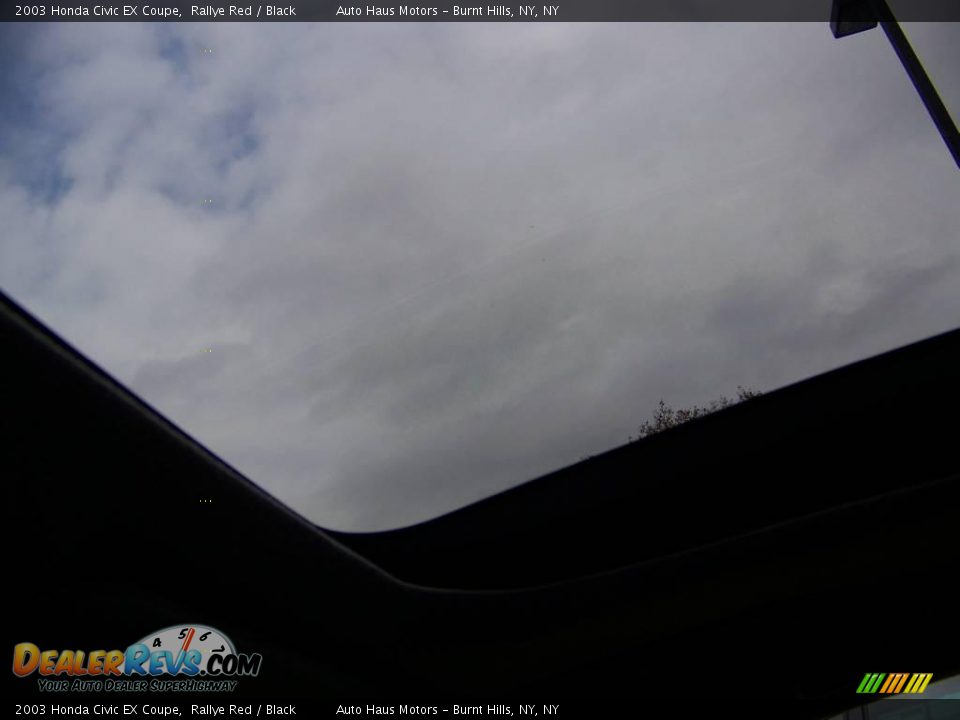 2003 Honda Civic EX Coupe Rallye Red / Black Photo #18