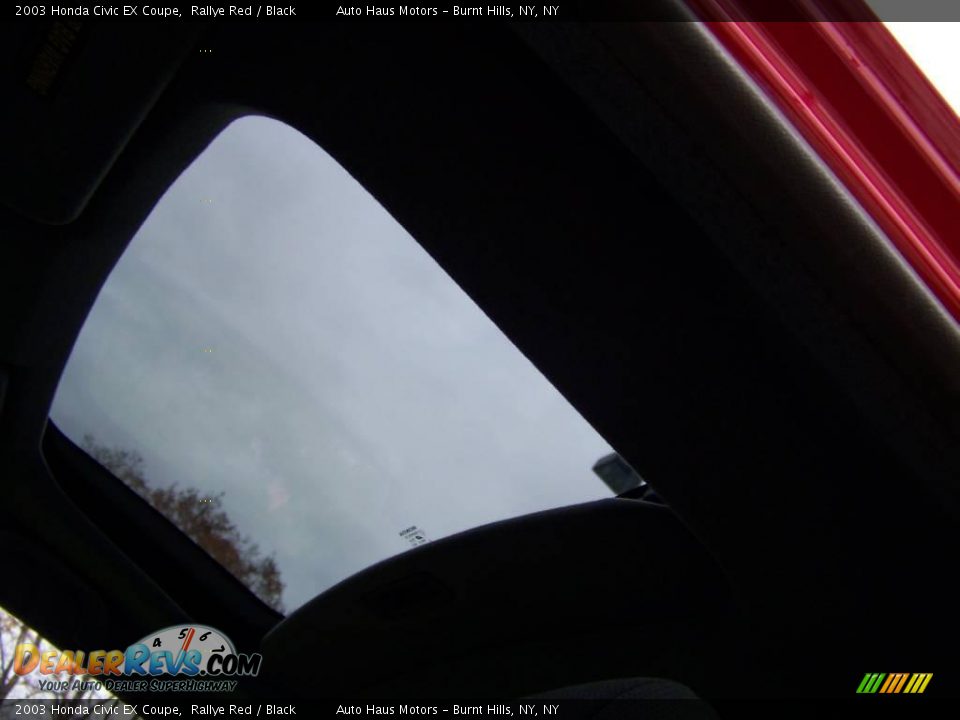 2003 Honda Civic EX Coupe Rallye Red / Black Photo #19