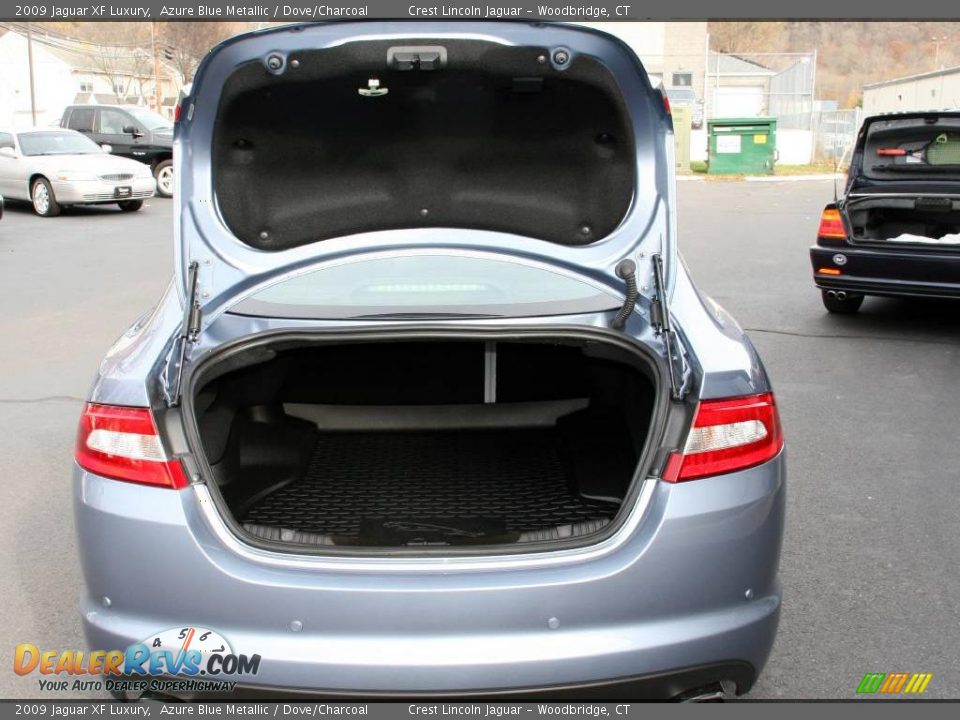 2009 Jaguar XF Luxury Azure Blue Metallic / Dove/Charcoal Photo #6