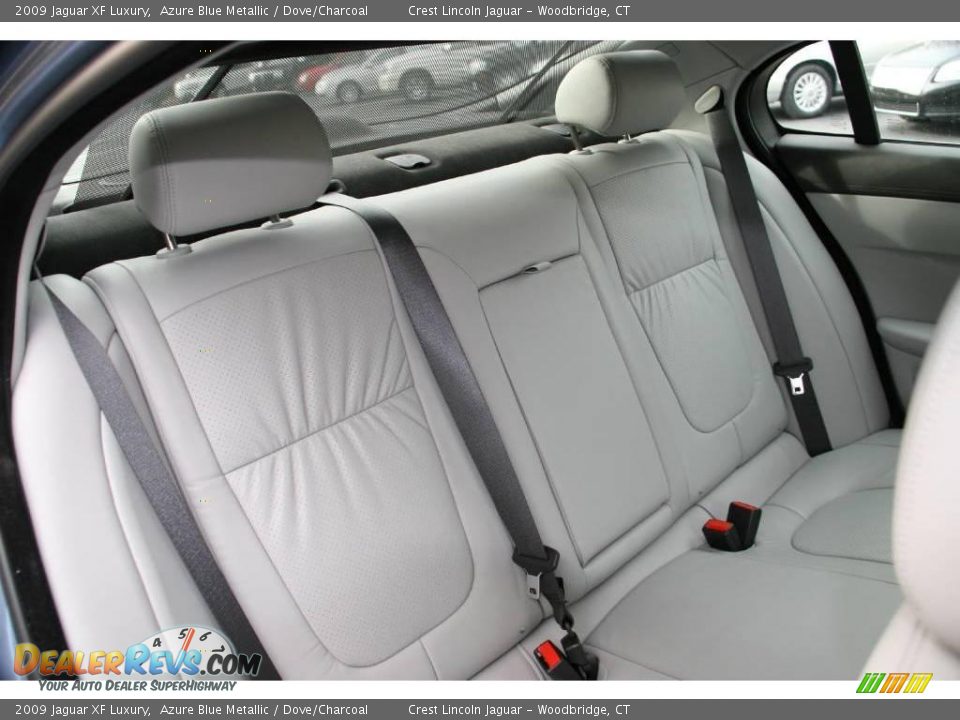 2009 Jaguar XF Luxury Azure Blue Metallic / Dove/Charcoal Photo #16