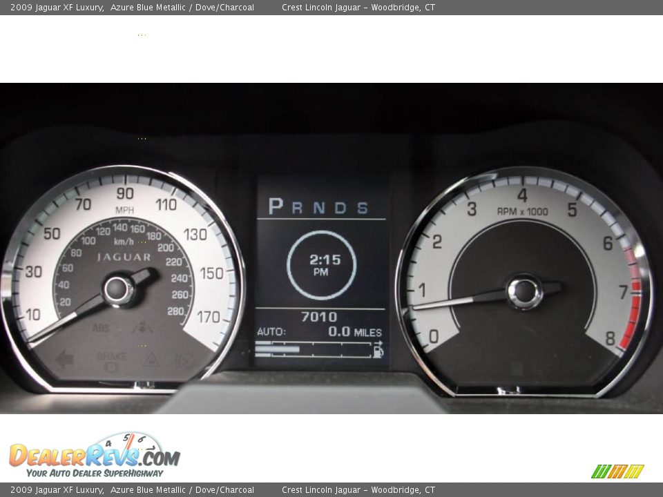 2009 Jaguar XF Luxury Azure Blue Metallic / Dove/Charcoal Photo #19