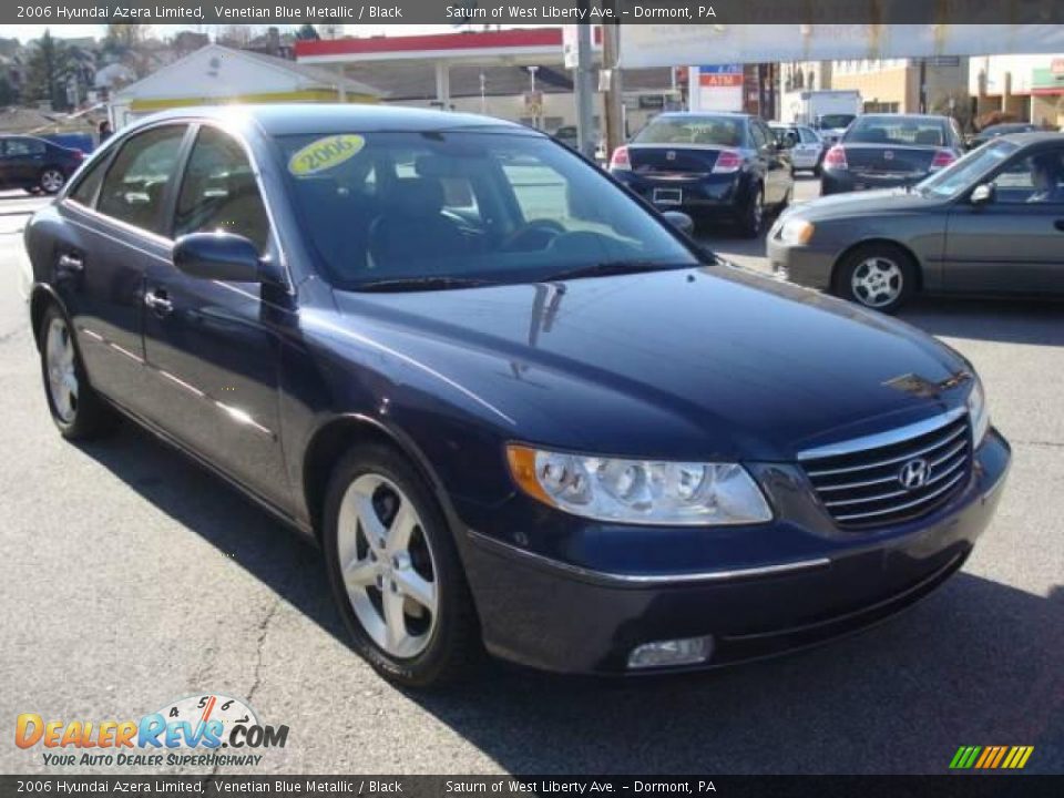 2006 Hyundai Azera Limited Venetian Blue Metallic / Black Photo #5