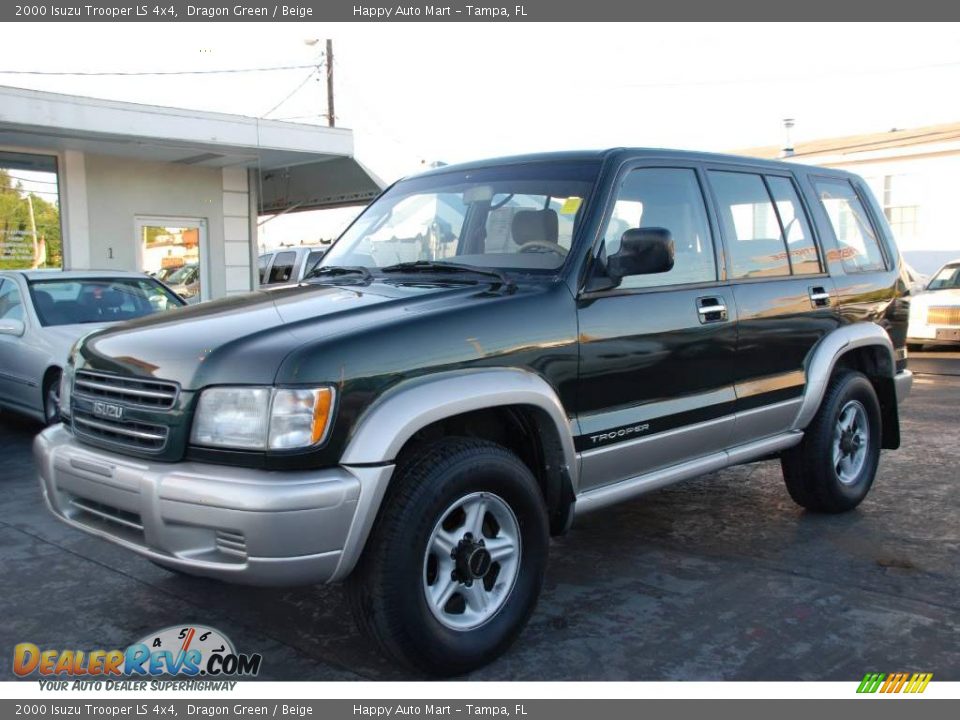 2000 Isuzu Trooper LS 4x4 Dragon Green / Beige Photo #1