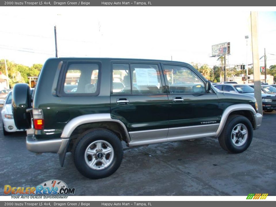2000 Isuzu Trooper LS 4x4 Dragon Green / Beige Photo #6