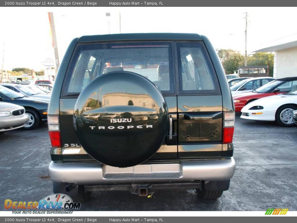 2000 Isuzu Trooper LS 4x4 Dragon Green / Beige Photo #8