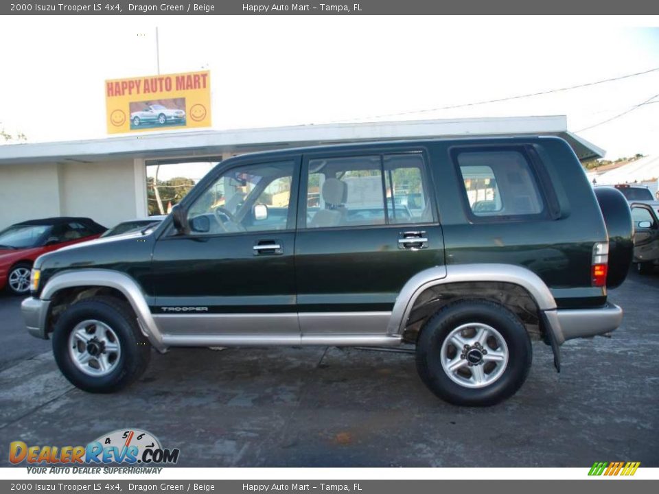 2000 Isuzu Trooper LS 4x4 Dragon Green / Beige Photo #10