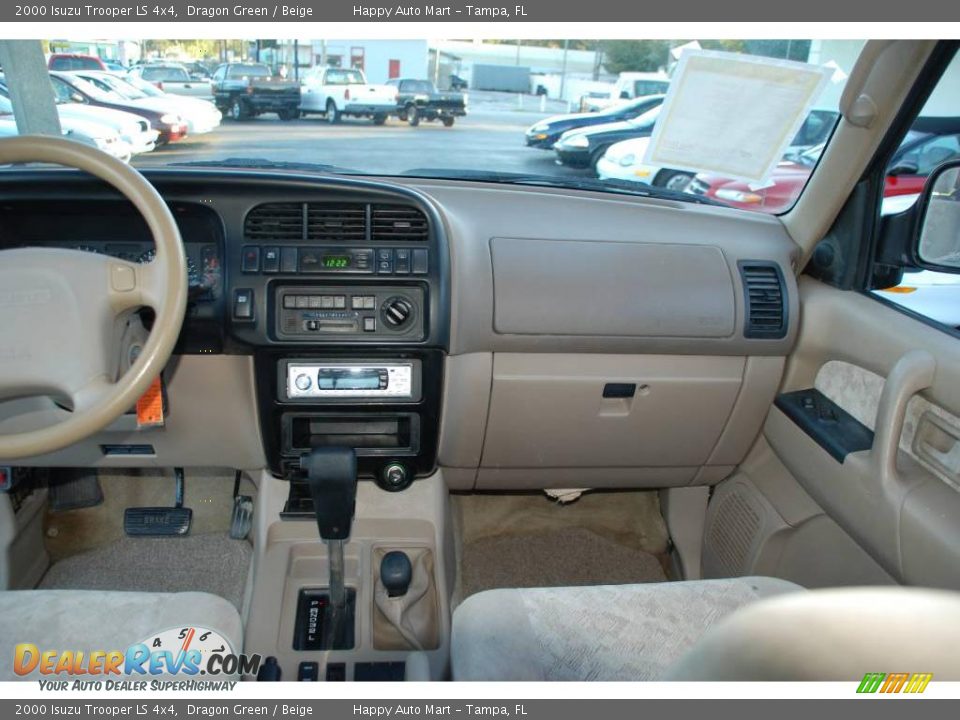 2000 Isuzu Trooper LS 4x4 Dragon Green / Beige Photo #15